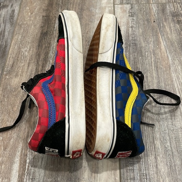 Vans Old Skool OTW Rally Red & Blue Checkered sneakers - Picture 6 of 8